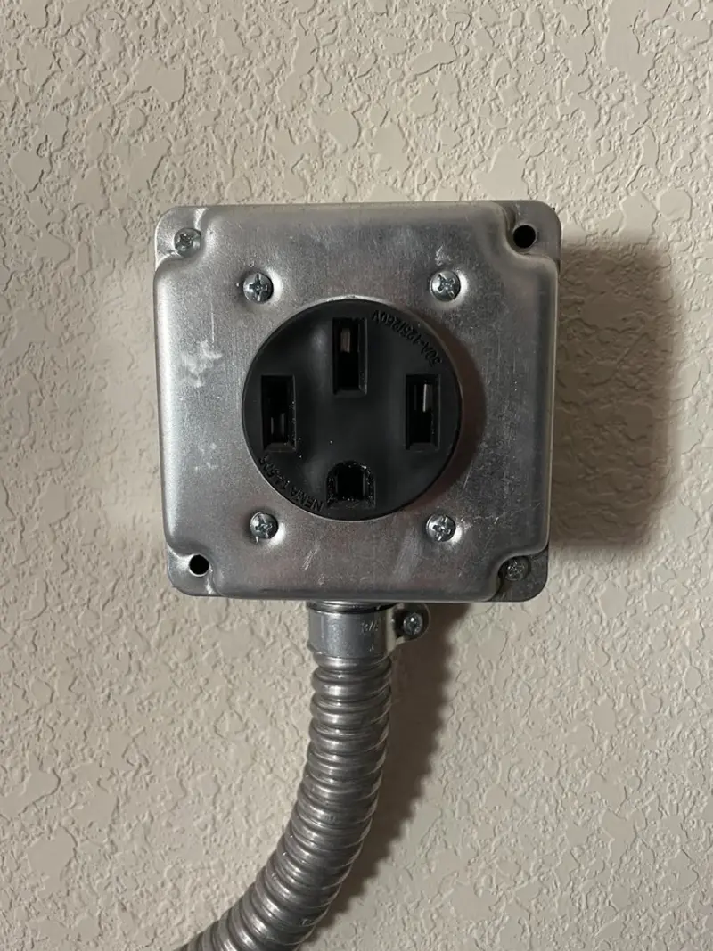 NEMA 14-50 outlet installed for Smart Home Electrical in Des Plaines